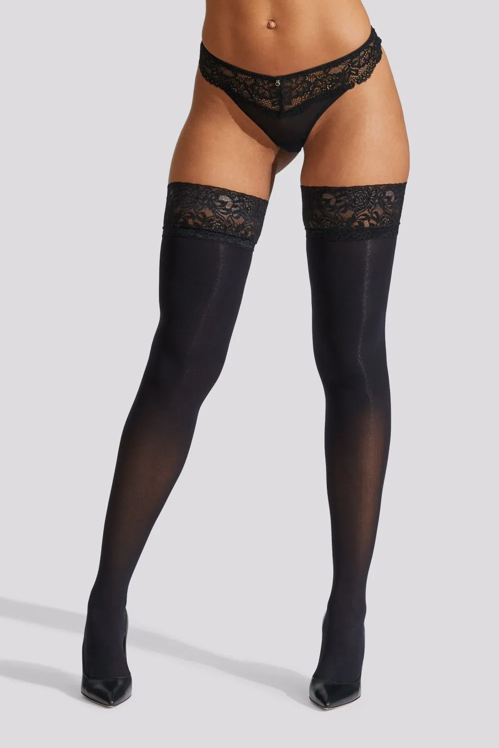 Opaque PU Bow Hold Ups