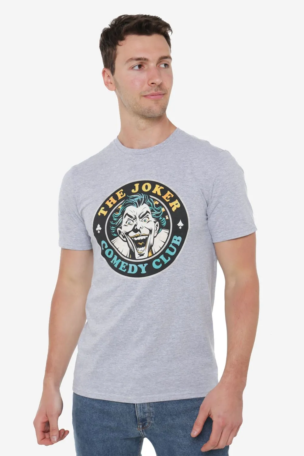 Joker Comedy Club Mens Mens T-Shirt Grey