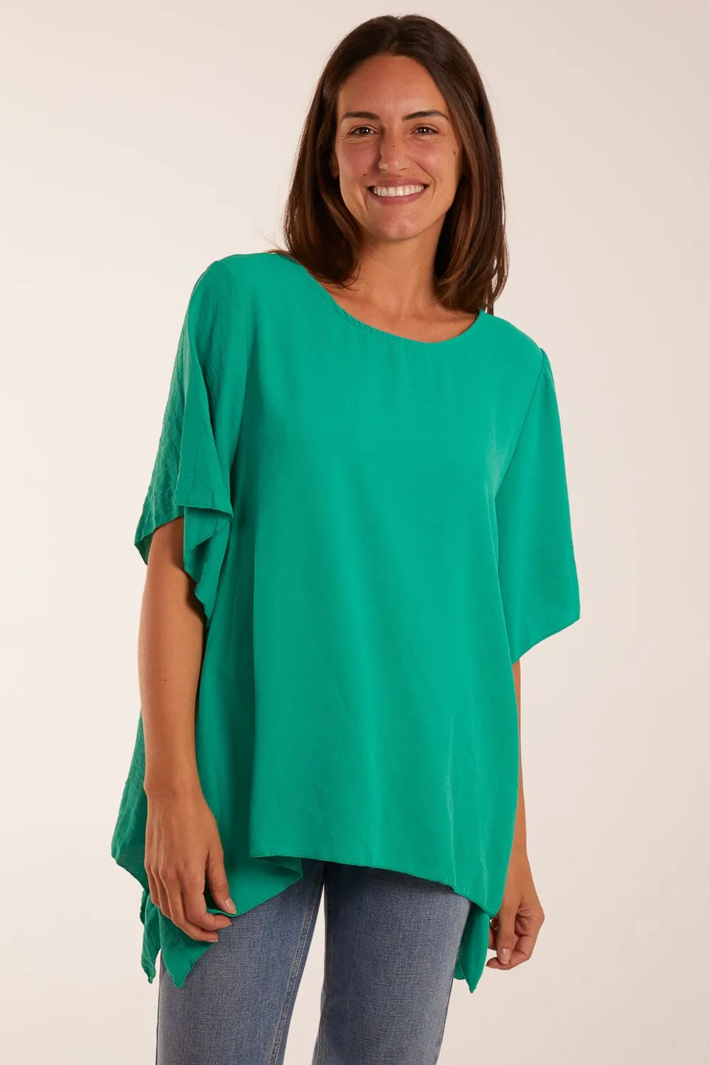 Chain Detail Short Sleeve Blouse