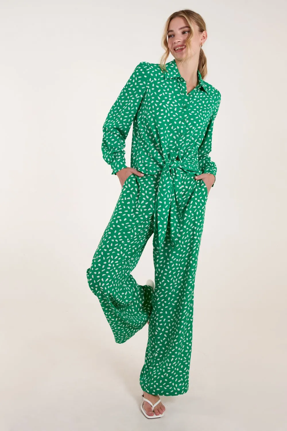 Abstract Polka Dot Trousers