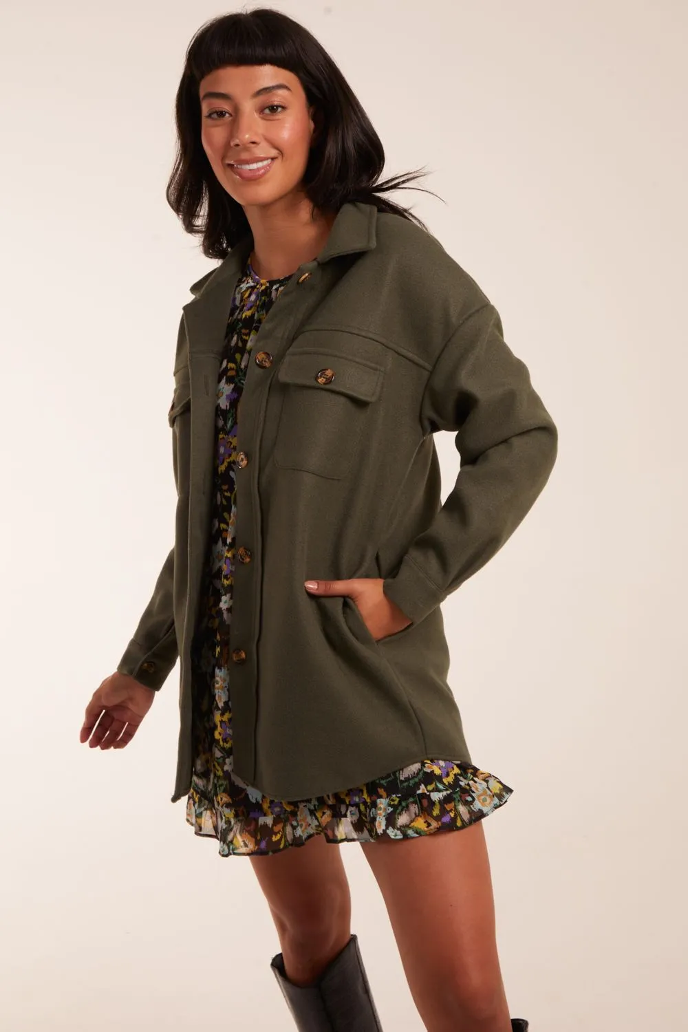 Button Up Shirt Jacket