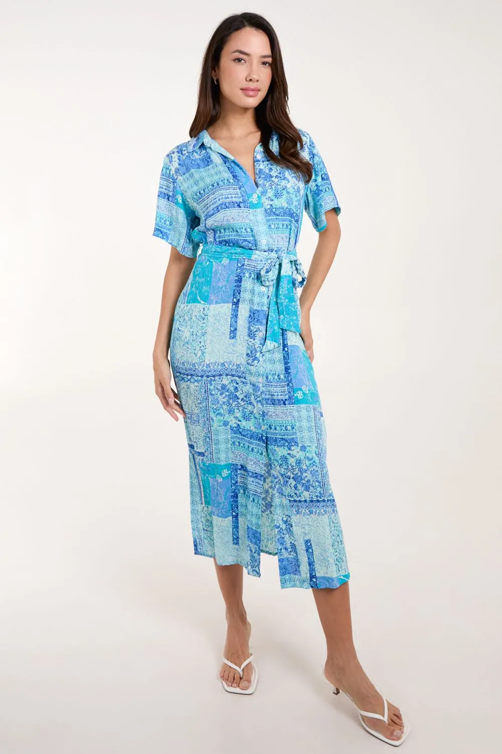 Button Through Shirt Dress