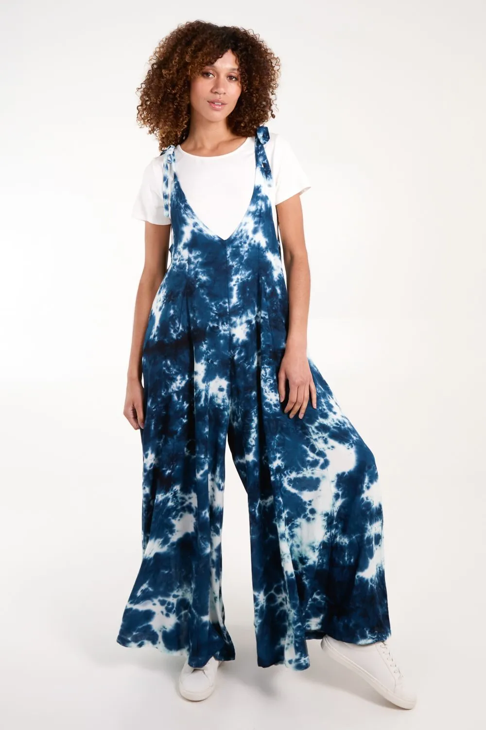 Tie Dye Wide Leg Jumpsuit