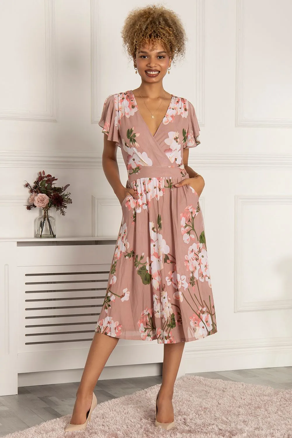 Chailee Floral Mesh Dress