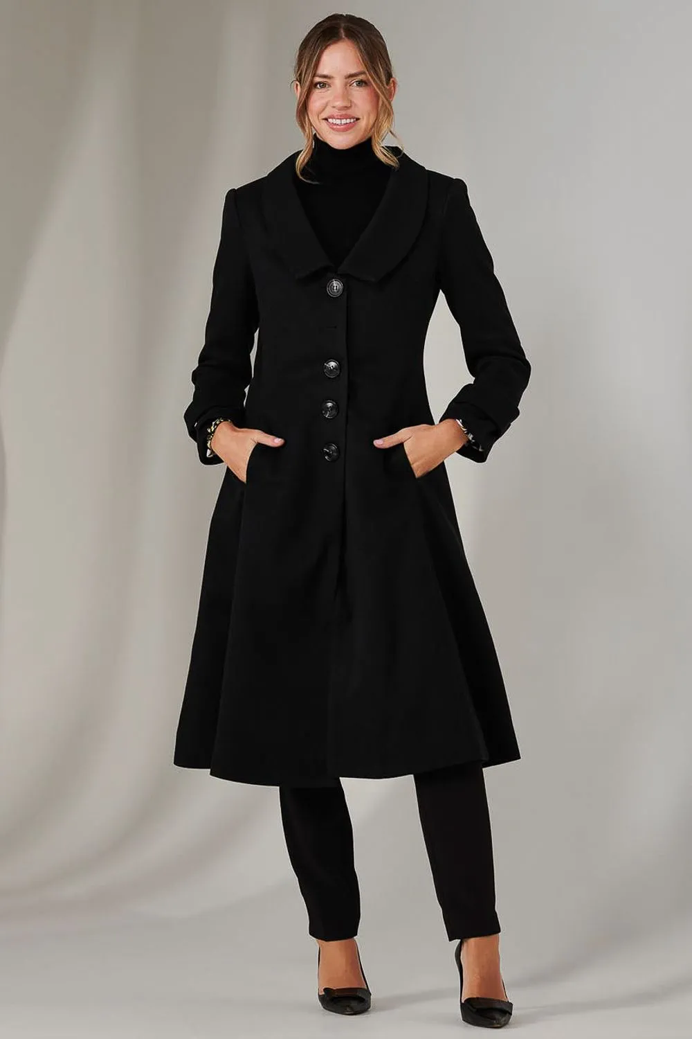 Cailyn Retro Flare Coat