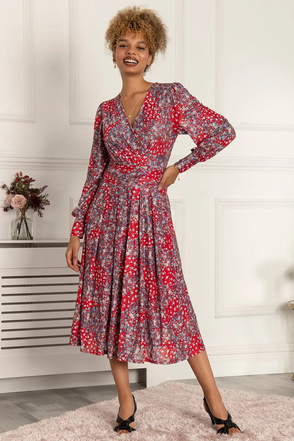 Vanessa Long Sleeved Mesh Dress