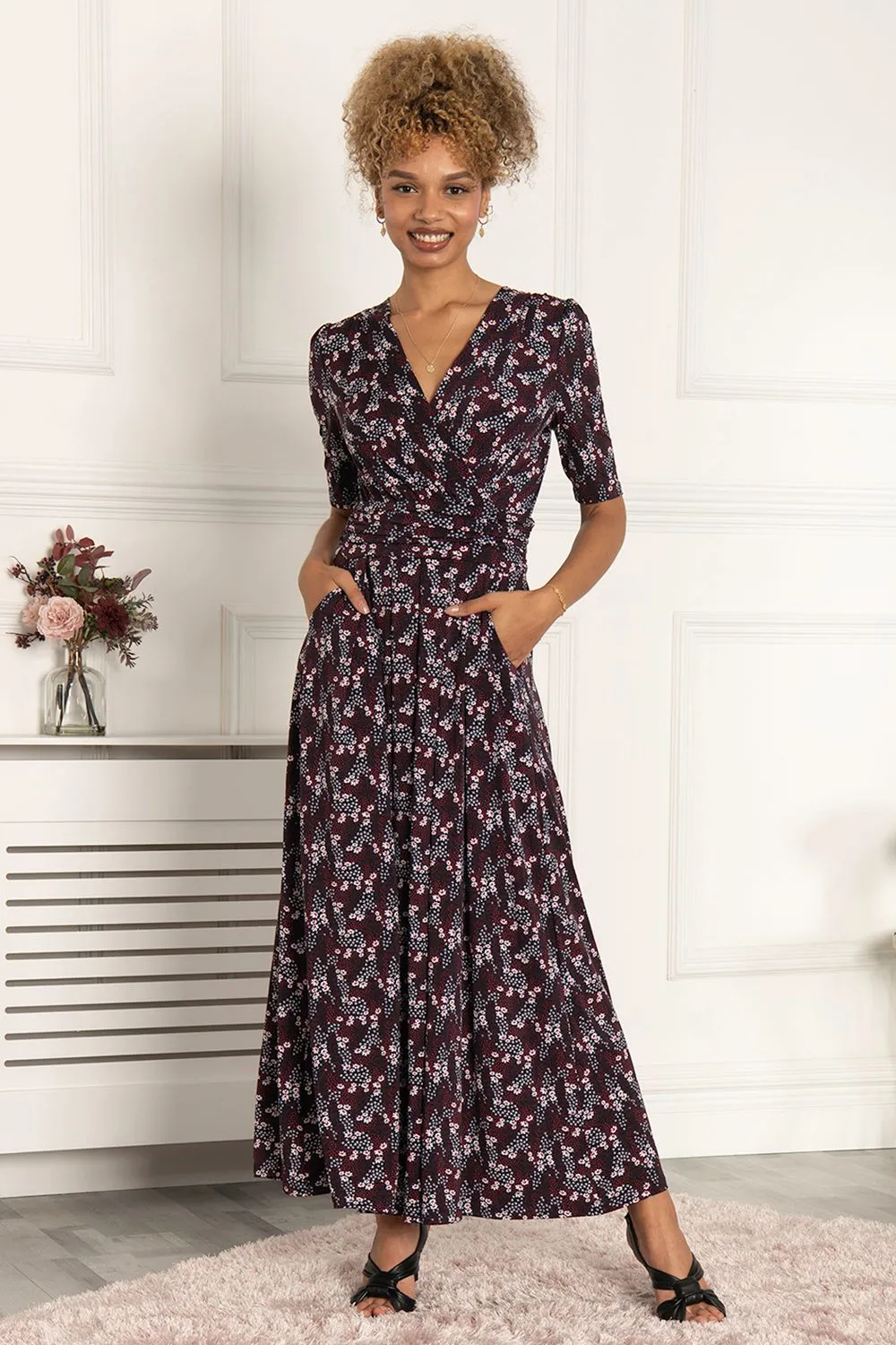 Calais Half Sleeve Maxi Dress