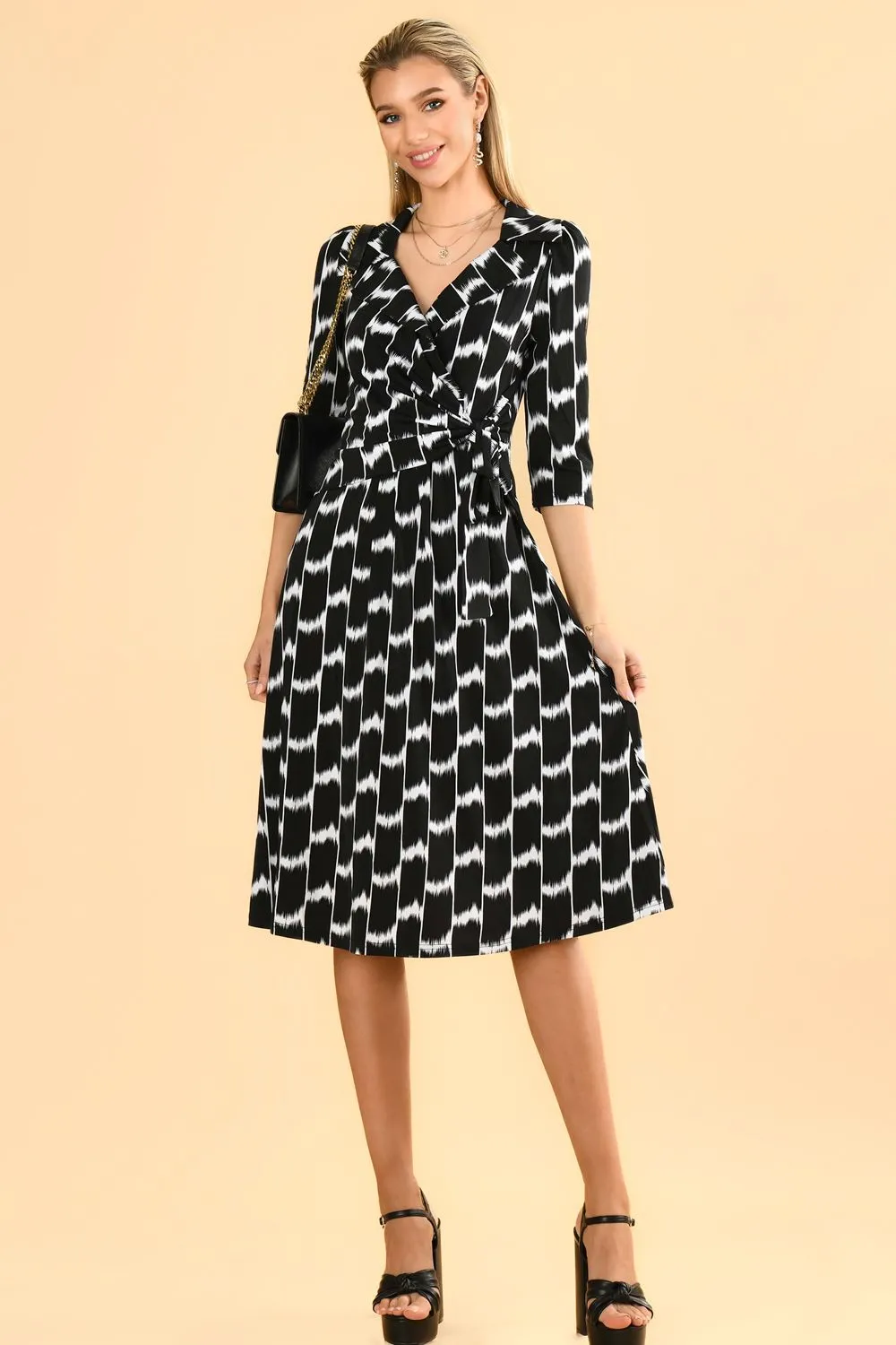 Raegan Wrap Tie Side Jersey Dress