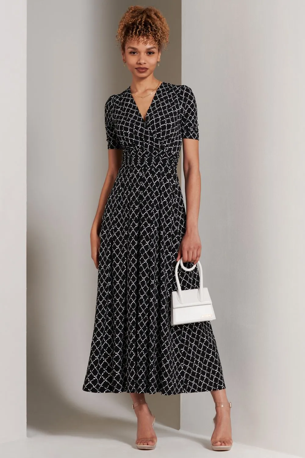 Wrap Front Jersey Maxi Dress