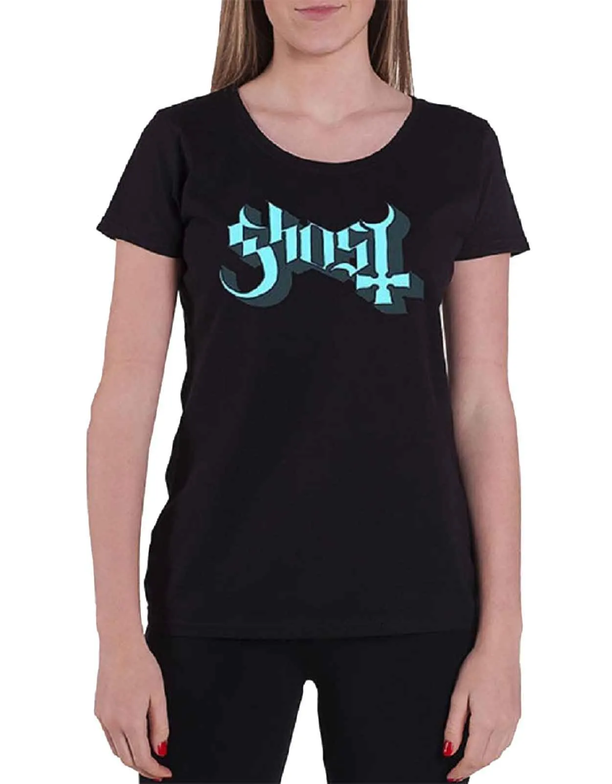 Blue Keyline Logo Skinny Fit T Shirt