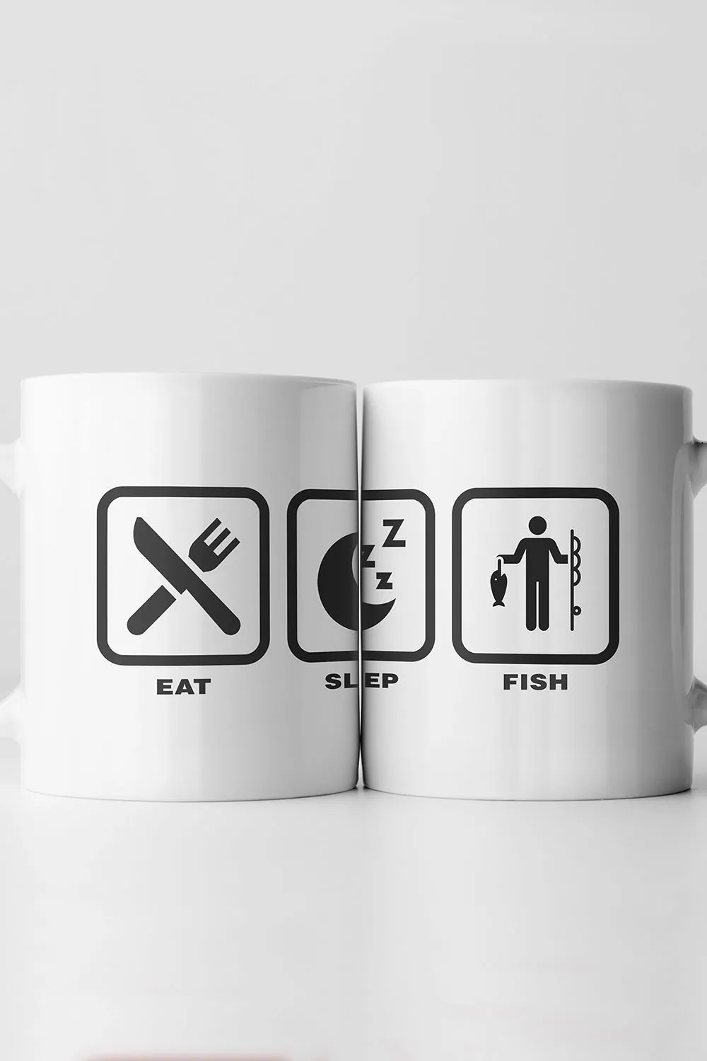 Eat, Sleep,  Icon Mugs (1 Mug Fish)