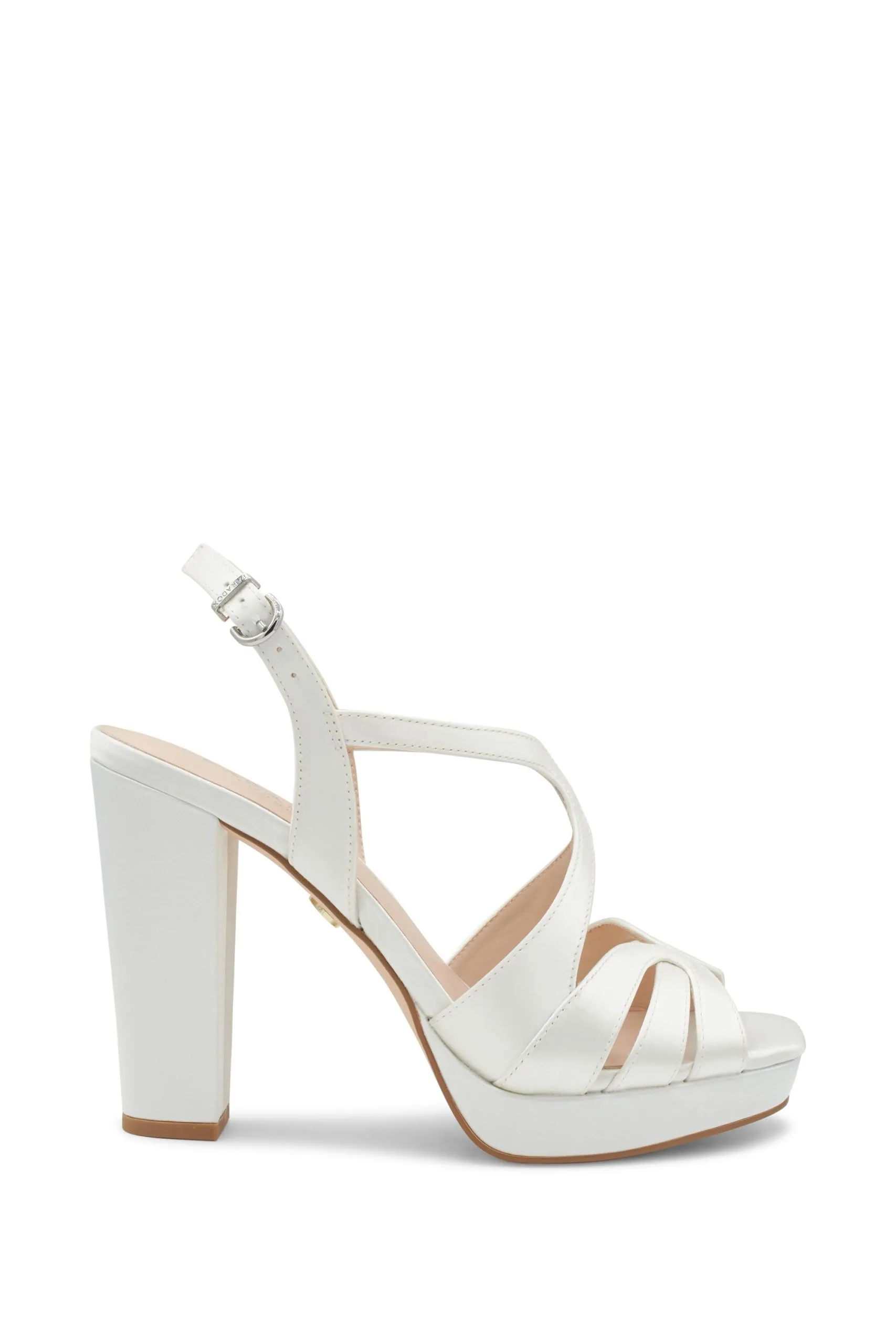 'Cosette' Strappy Block Heel Platform Wedding Sandal