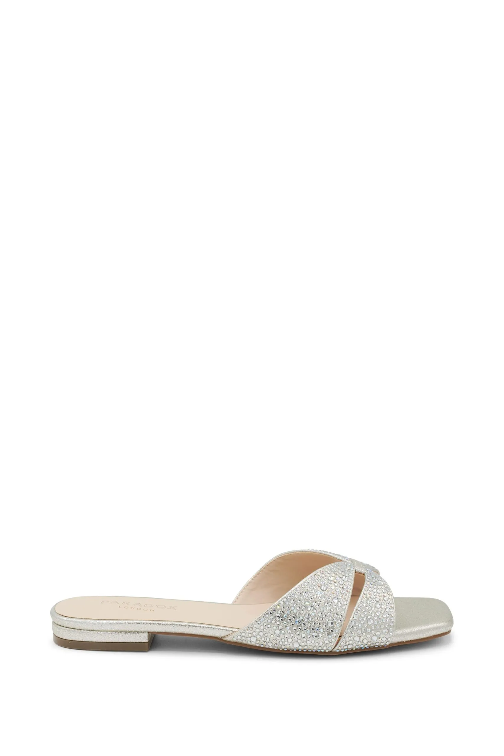 'Sedona' Shimmer Flat Sandal Mule