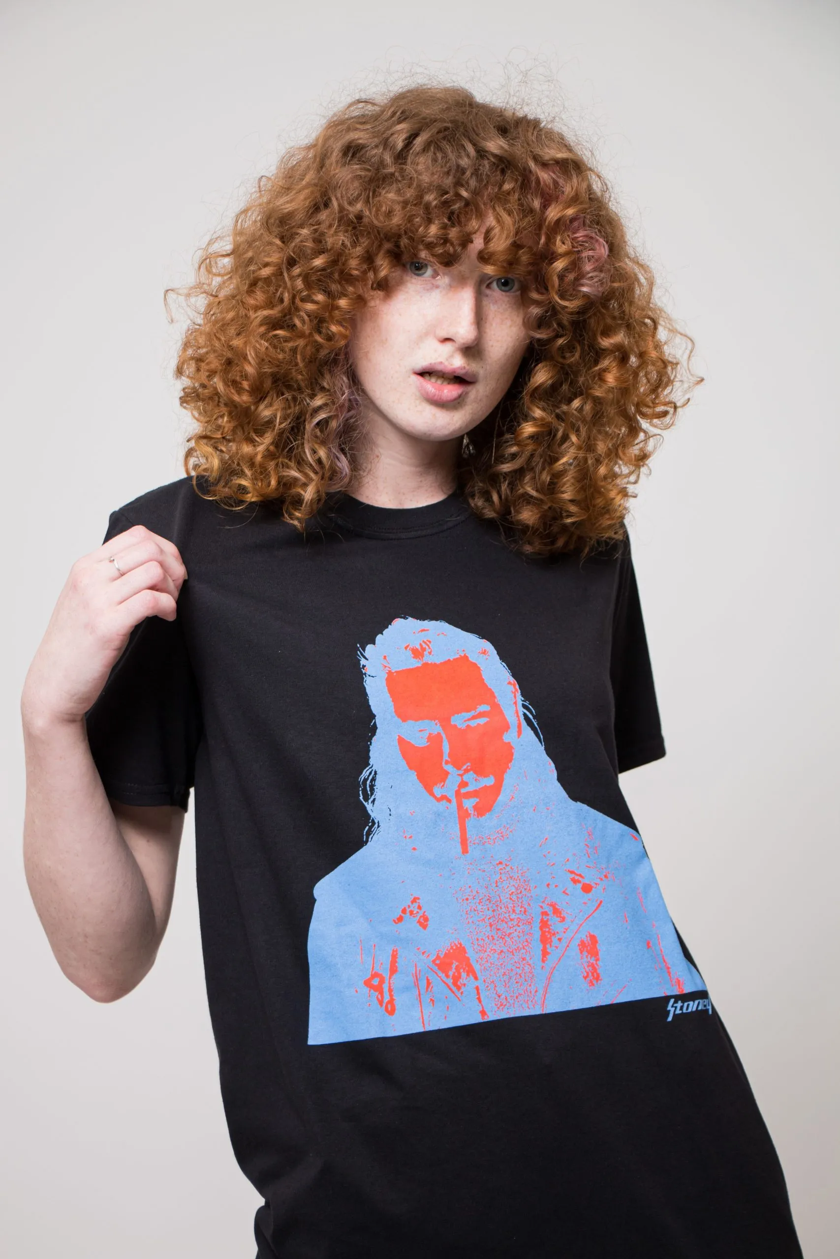 Red and Blue Photo T Shirt