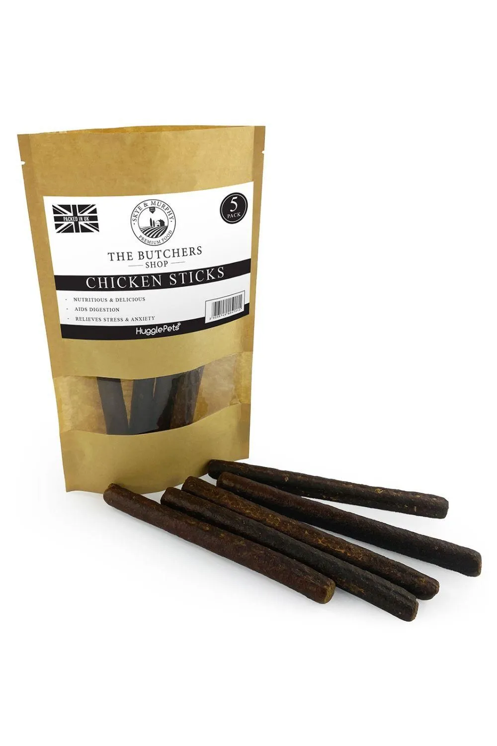 The Butchers Shop Chicken Stick Natural Raw Dog Treats (5 Per Pack)