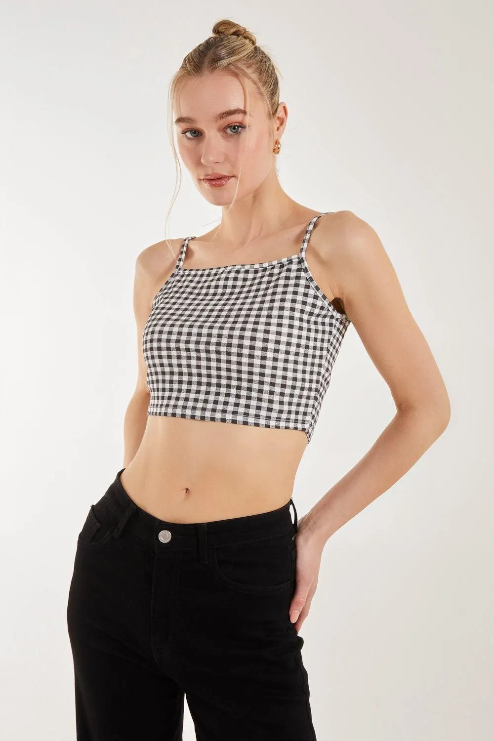 Gingham Crop Top