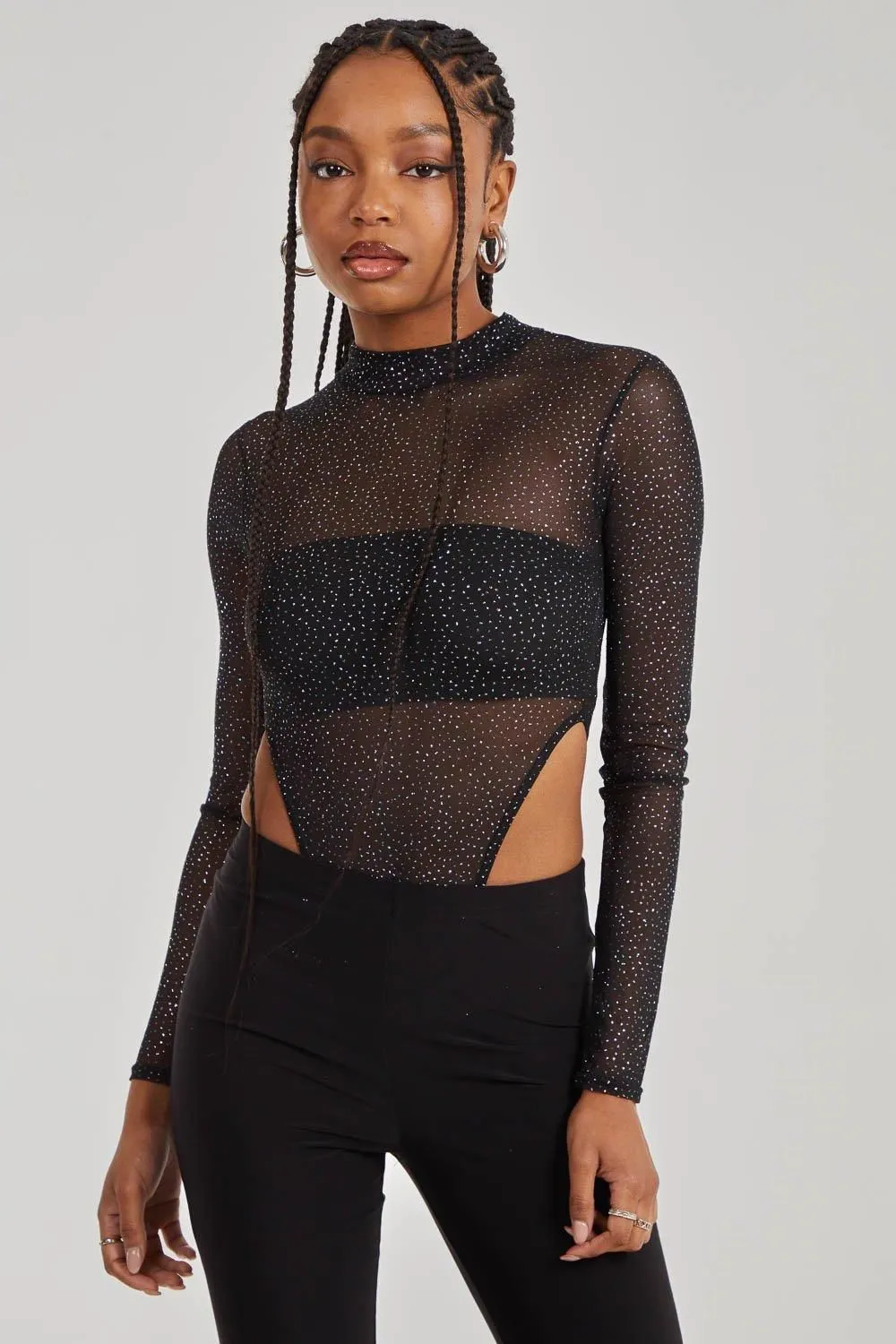 Glitter Long Sleeve Bodysuit