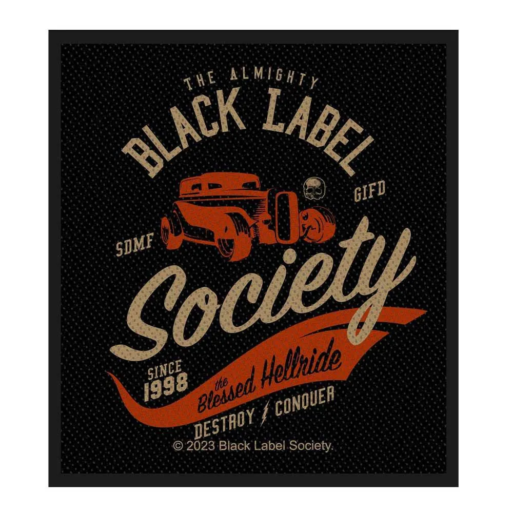 Woven Patch The Blessed Hellride new Official Black