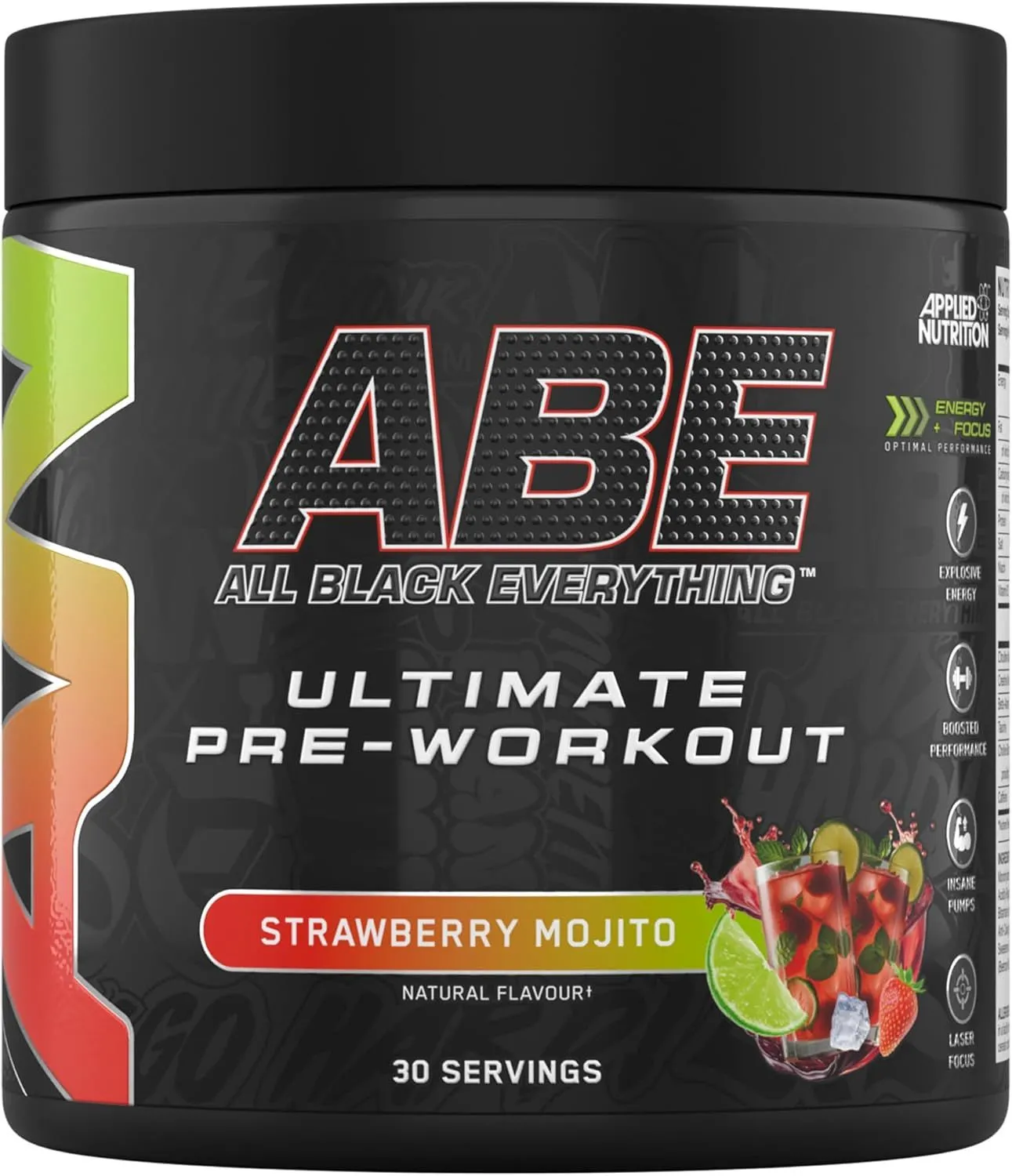 ABE Pre-Workout Powder - Strawberry Mojito - 30 Servings - 375g