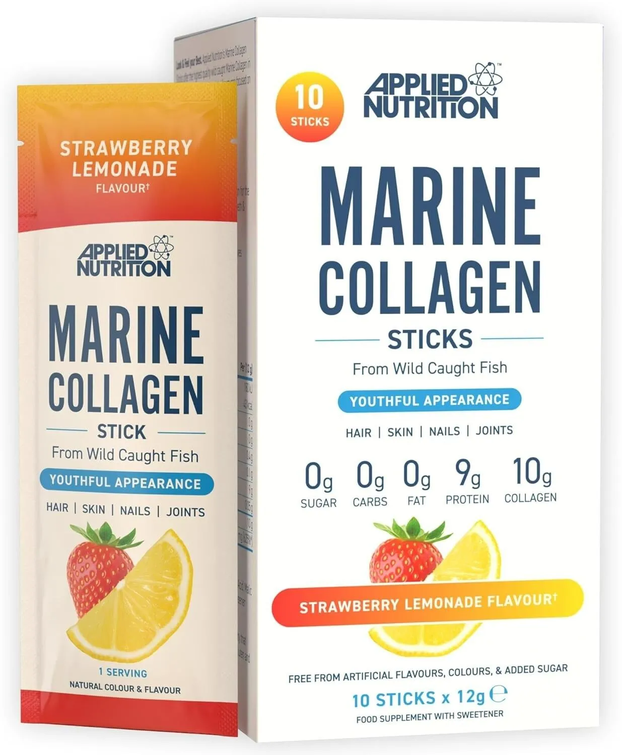 Marine Collagen Sticks 10000mg - Strawberry Lemonade - 10 Sticks