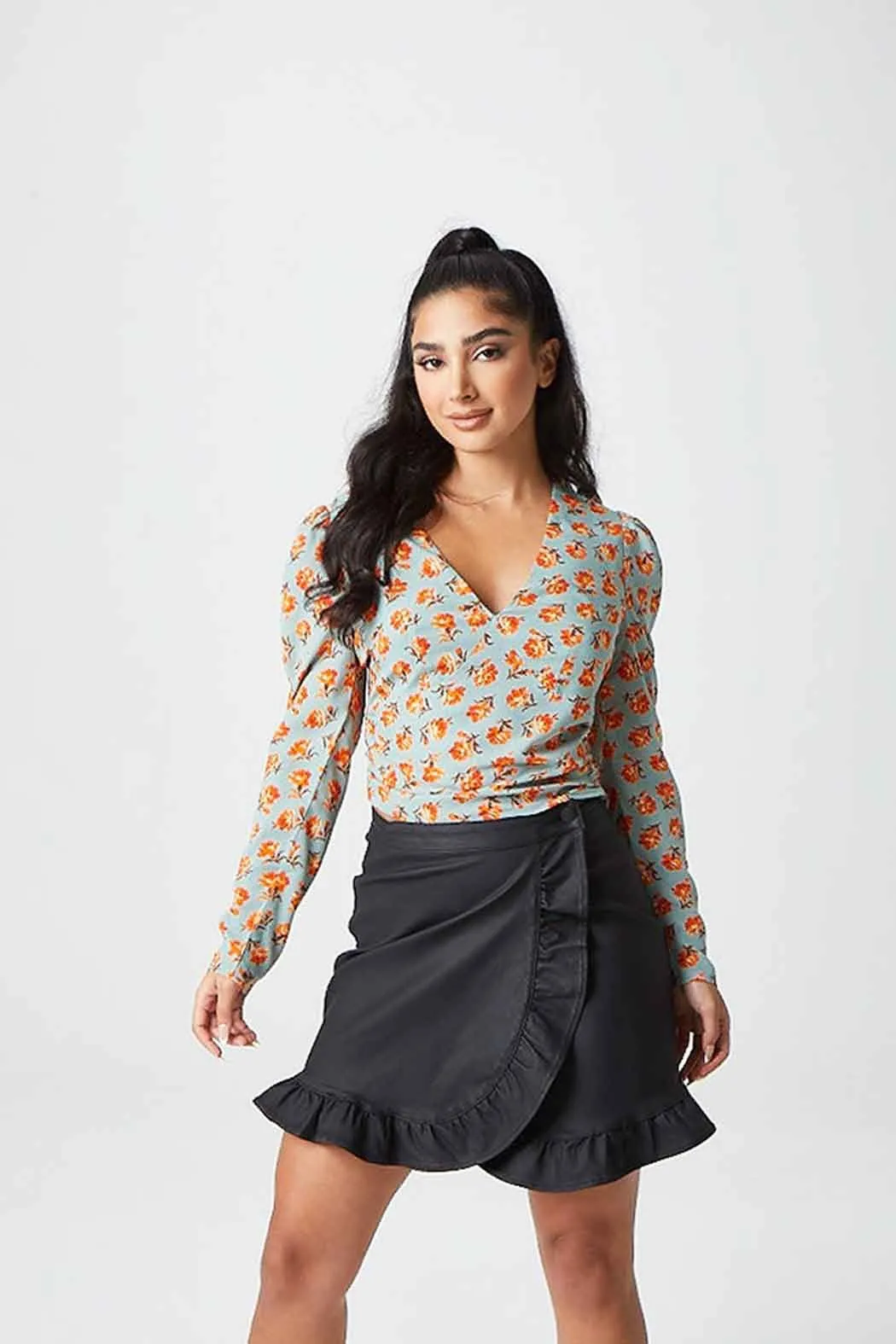 Alma Floral Empire Blouse