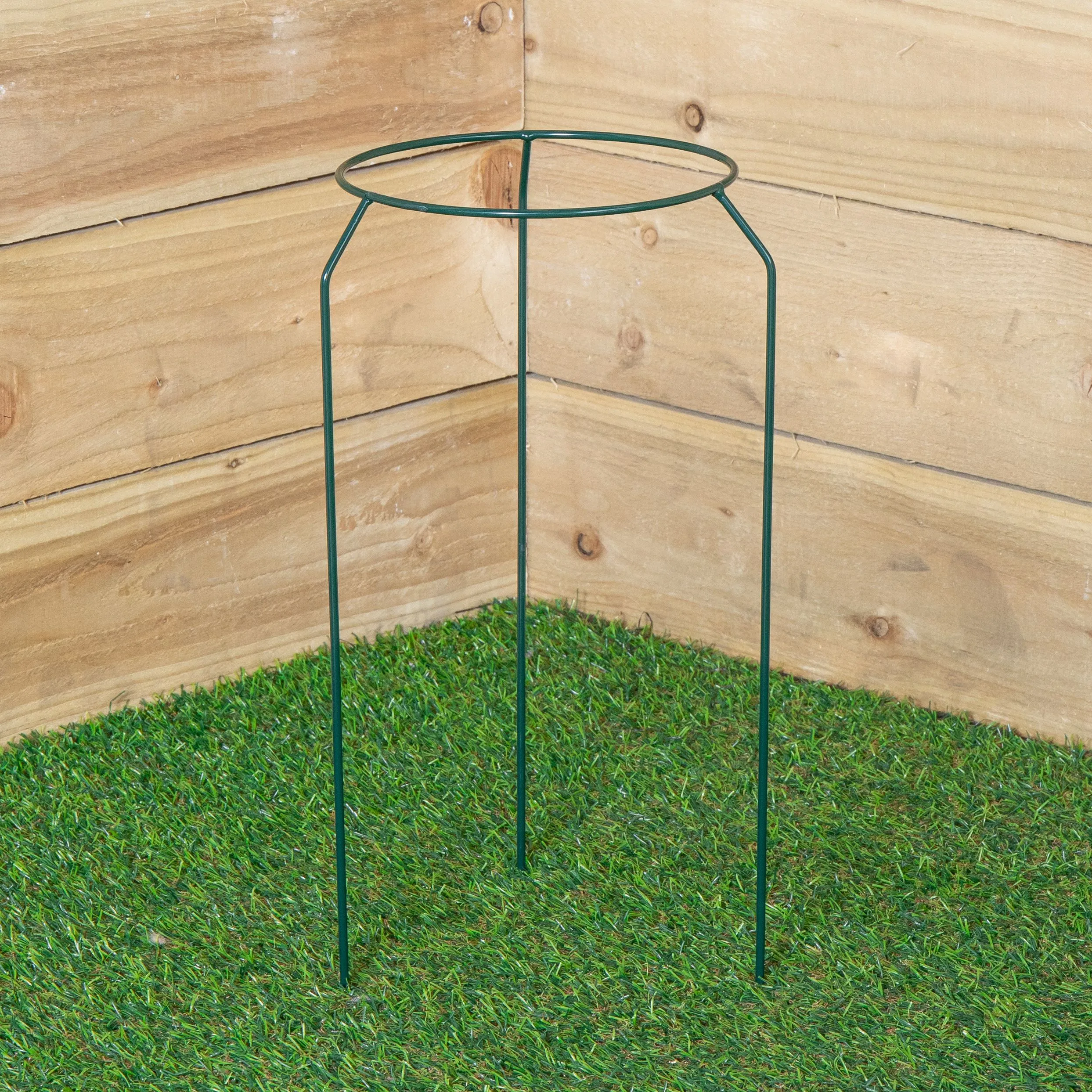 Tom Chambers Green Metal Herbaceous Garden Plant Support Ring Small