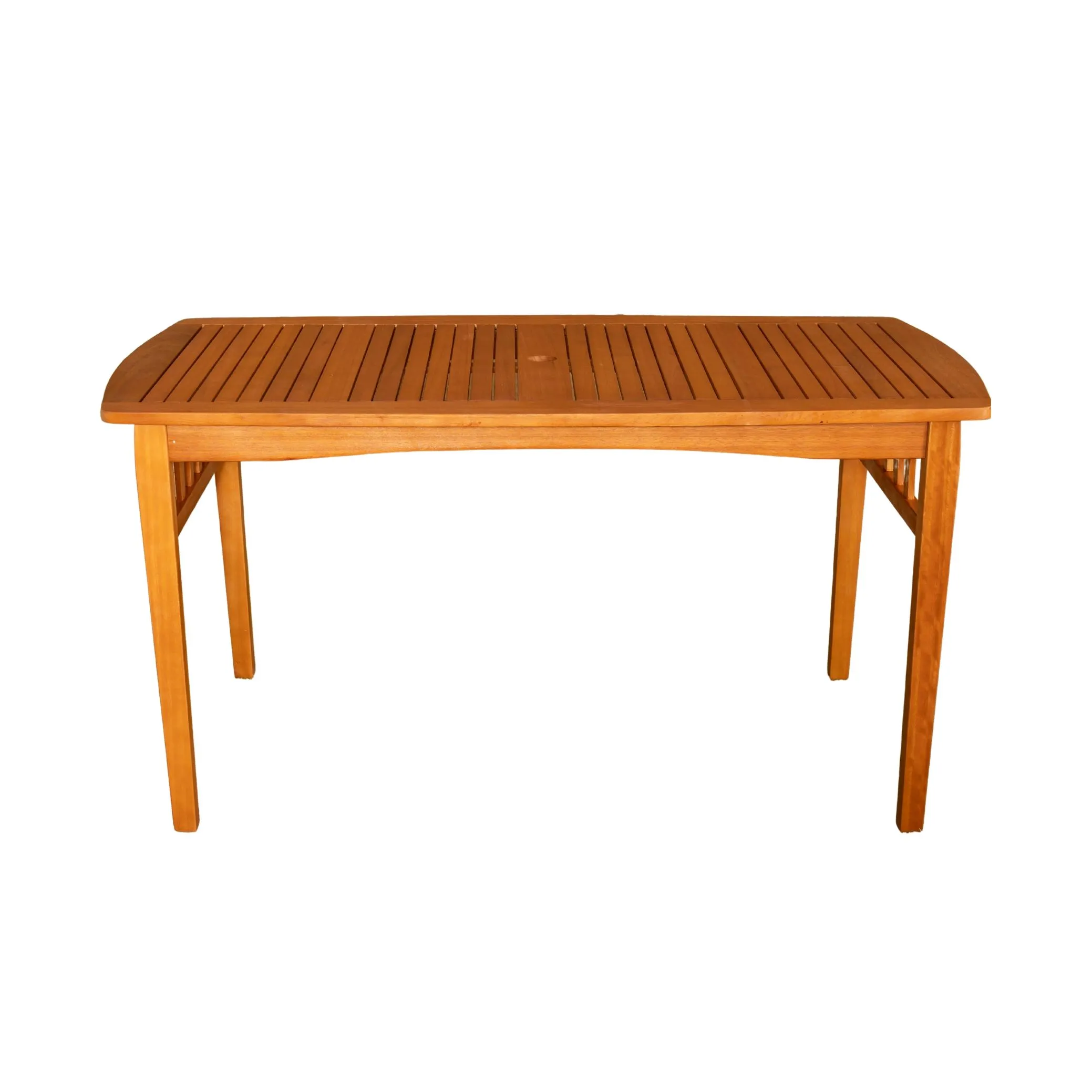 Kapalua 4 Seater Rectangular Outdoor Wooden Slatted Top Dining Table