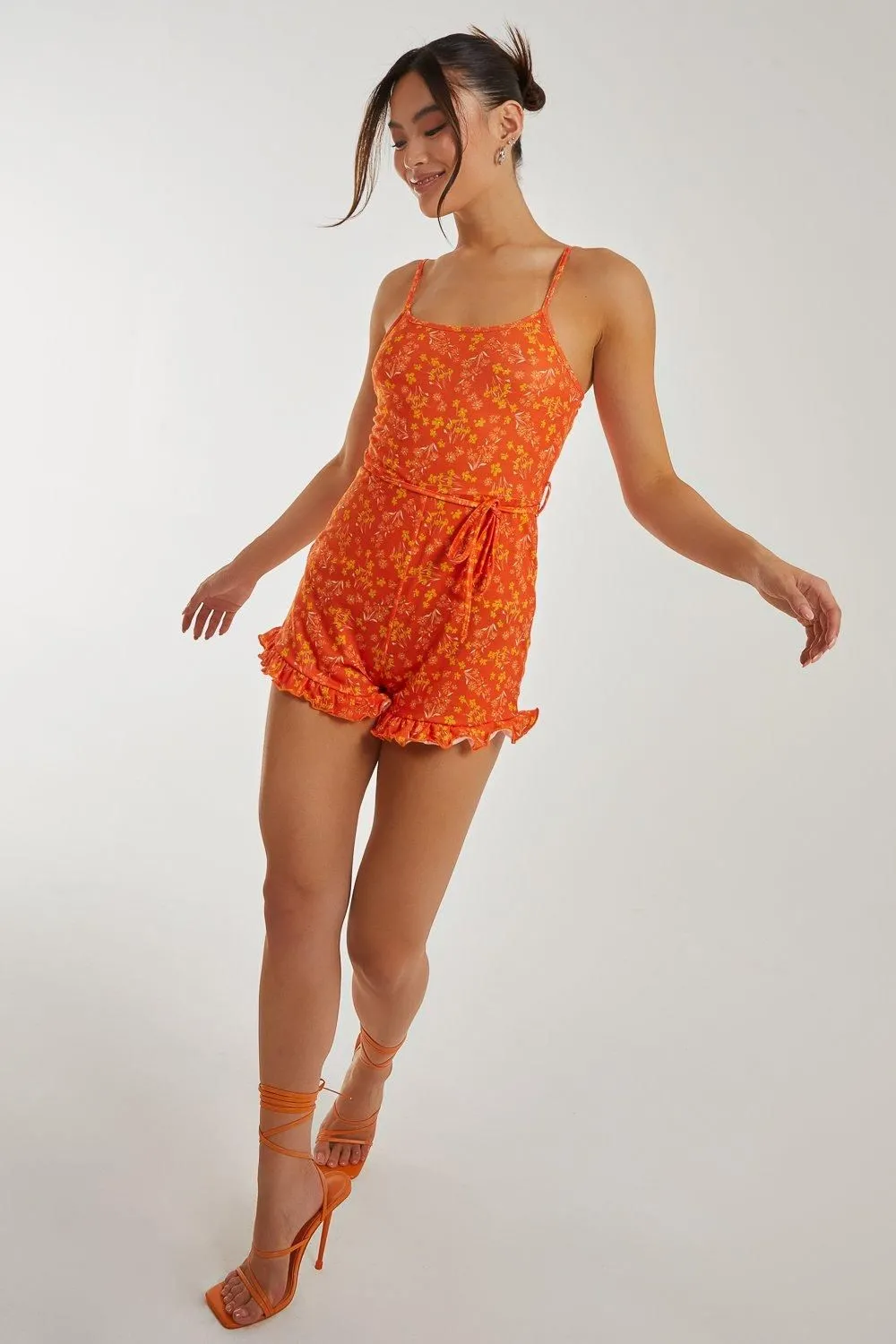 Floral Print Playsuit