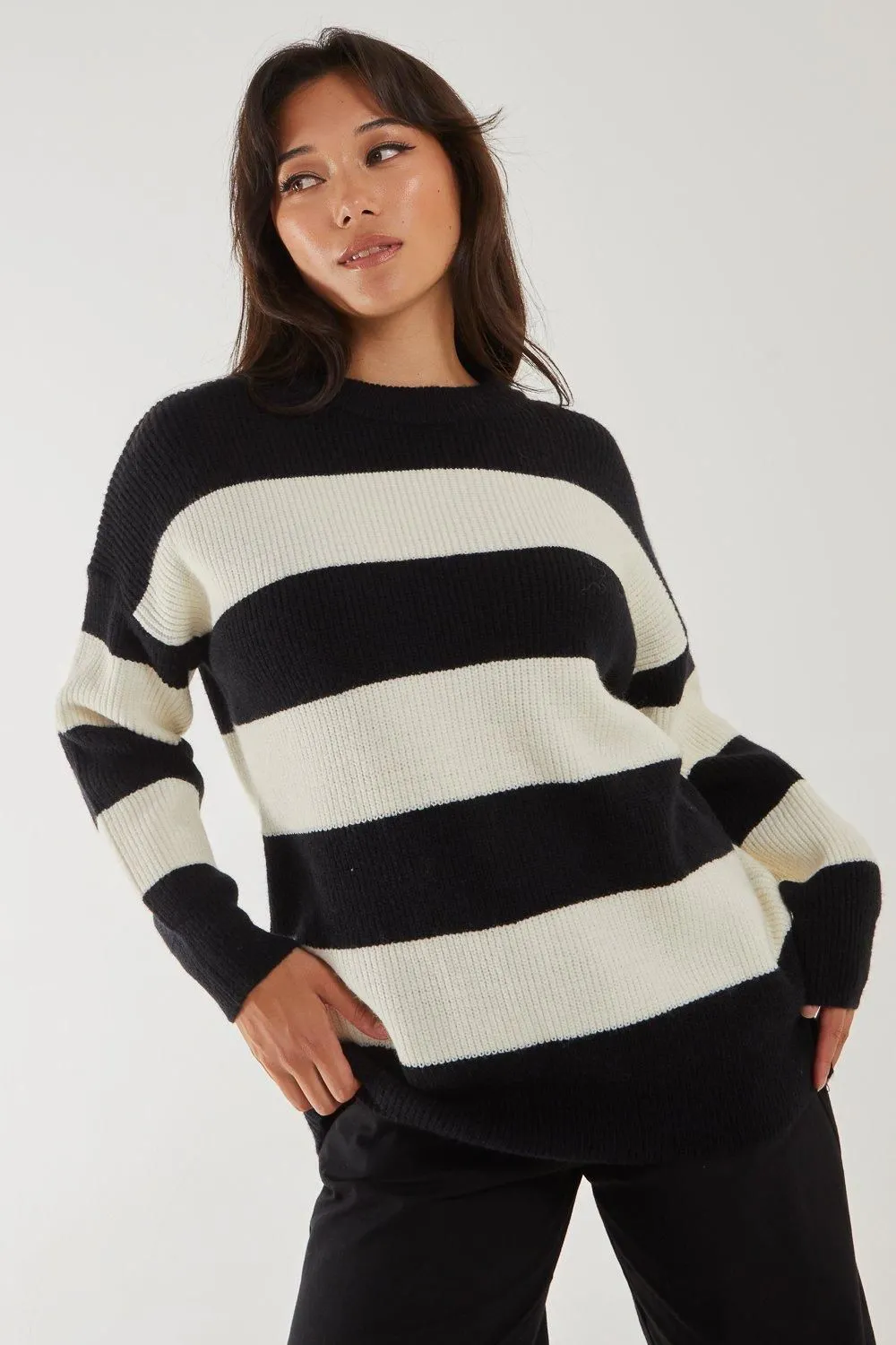 Crew Neck Stripe Jumper