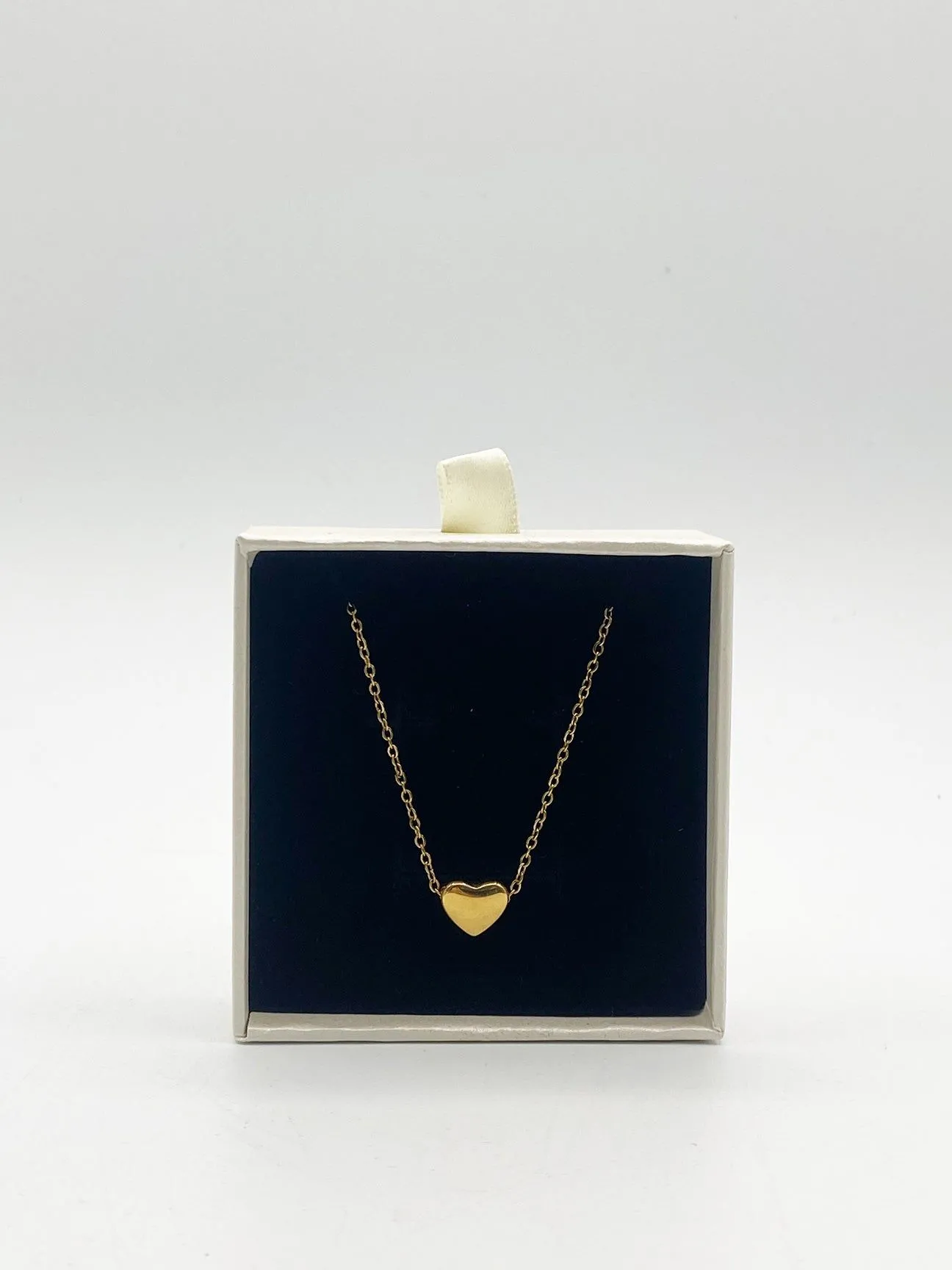 Small Heart Necklace in Gold