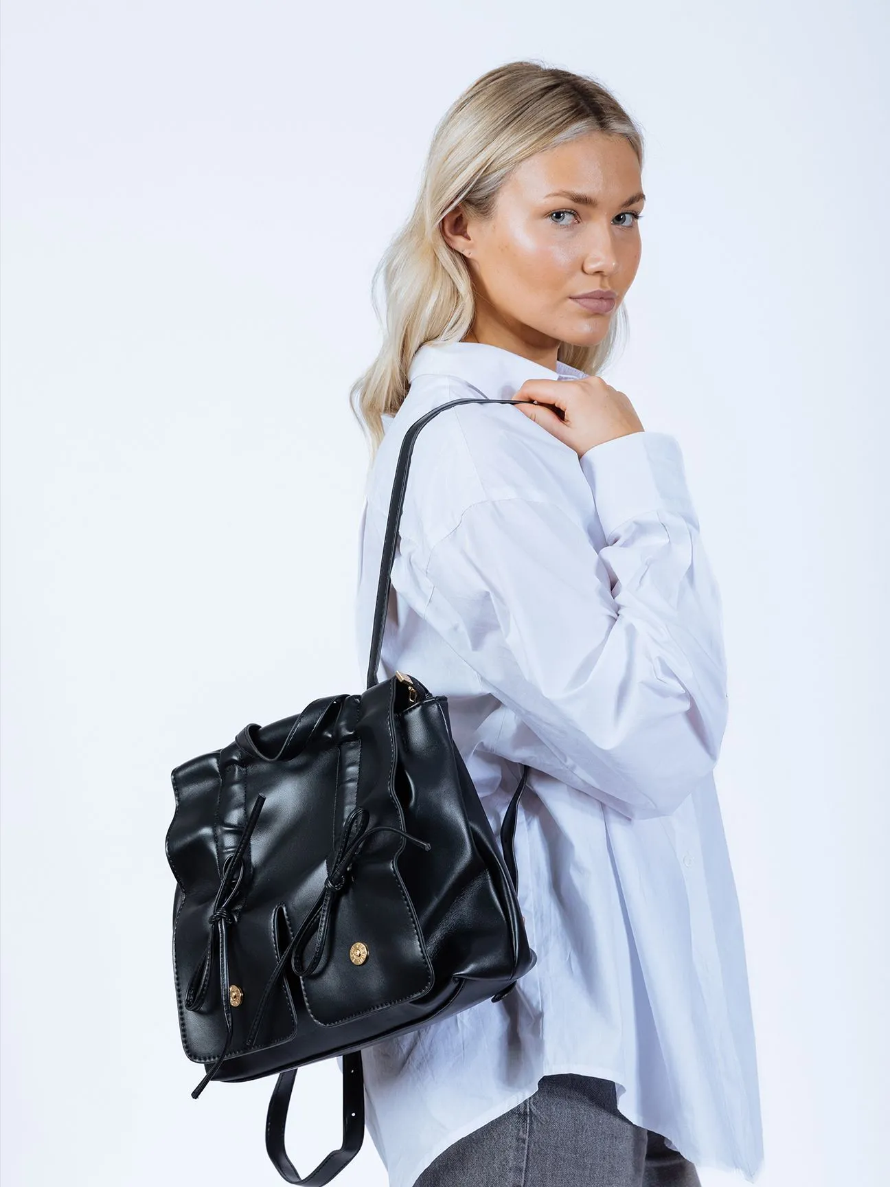 Bow Backpack in Black