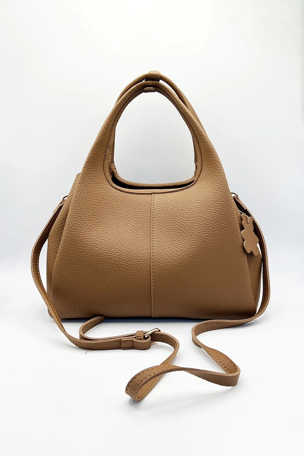Hobo Grab Bag in Soft Faux Leather