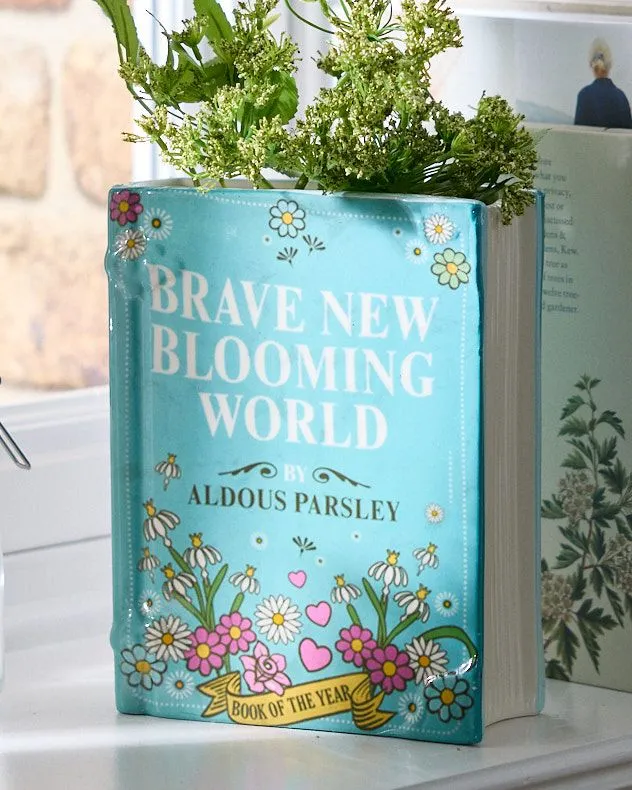 Brave New World Ceramic Flower Book Vase H20 x W17cm