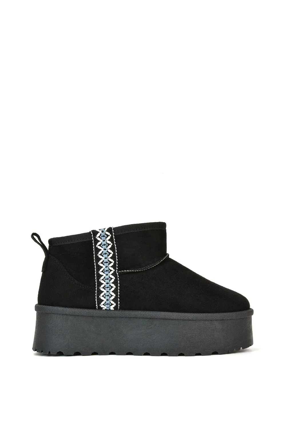 'Thea' Warm Aztec Mini Ankle Boots