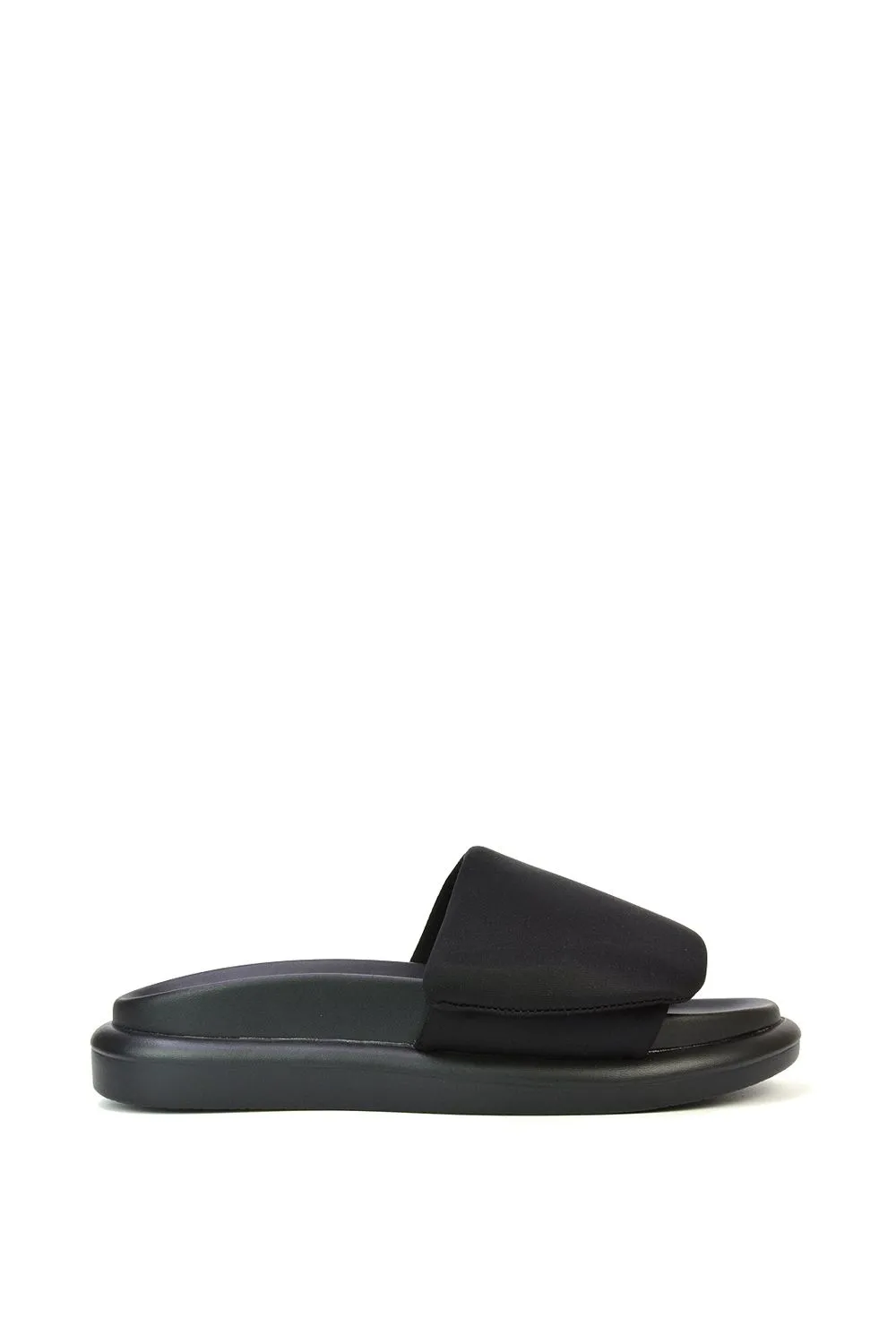 'Geri' Slip On Adjustable Strap Flatform Slider Flat Sandals