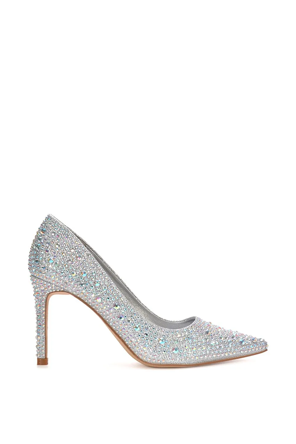 'Elisabeth' Sparkly Prom Stiletto High Heel Bridal Court Shoes