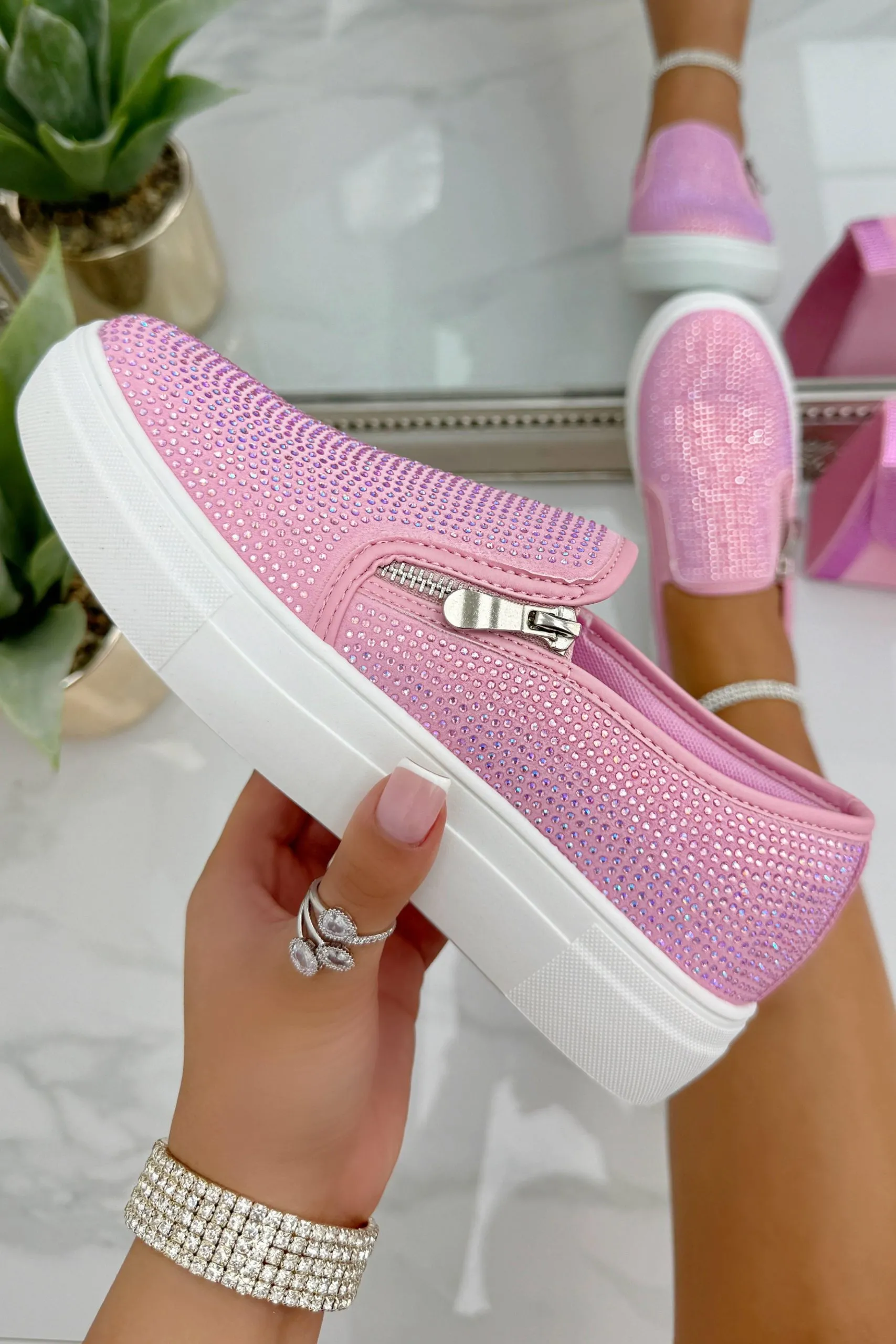 Crystal Zip Pumps Limited Edition Trainers