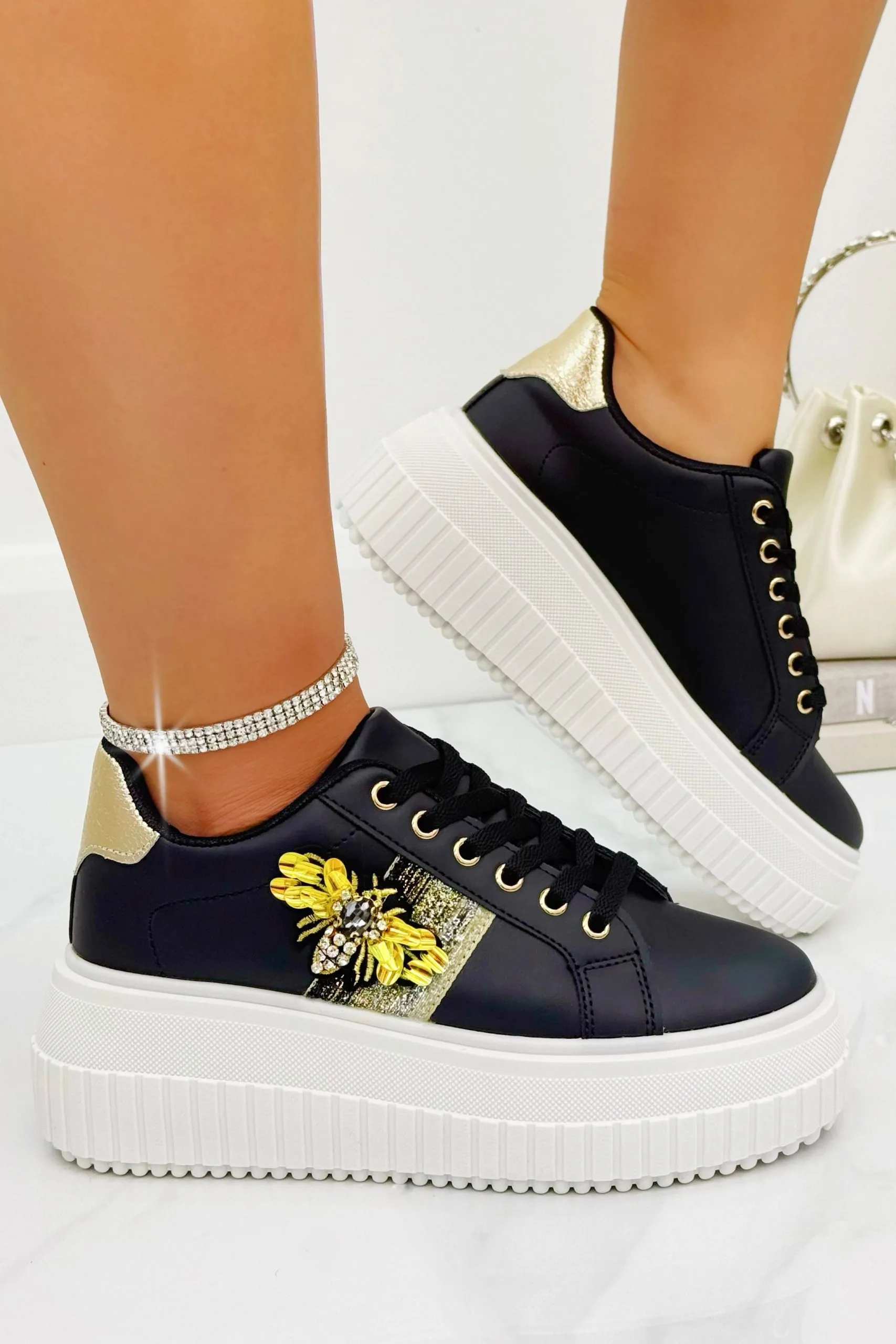 Crystal Chunky Platform Bee Trainers