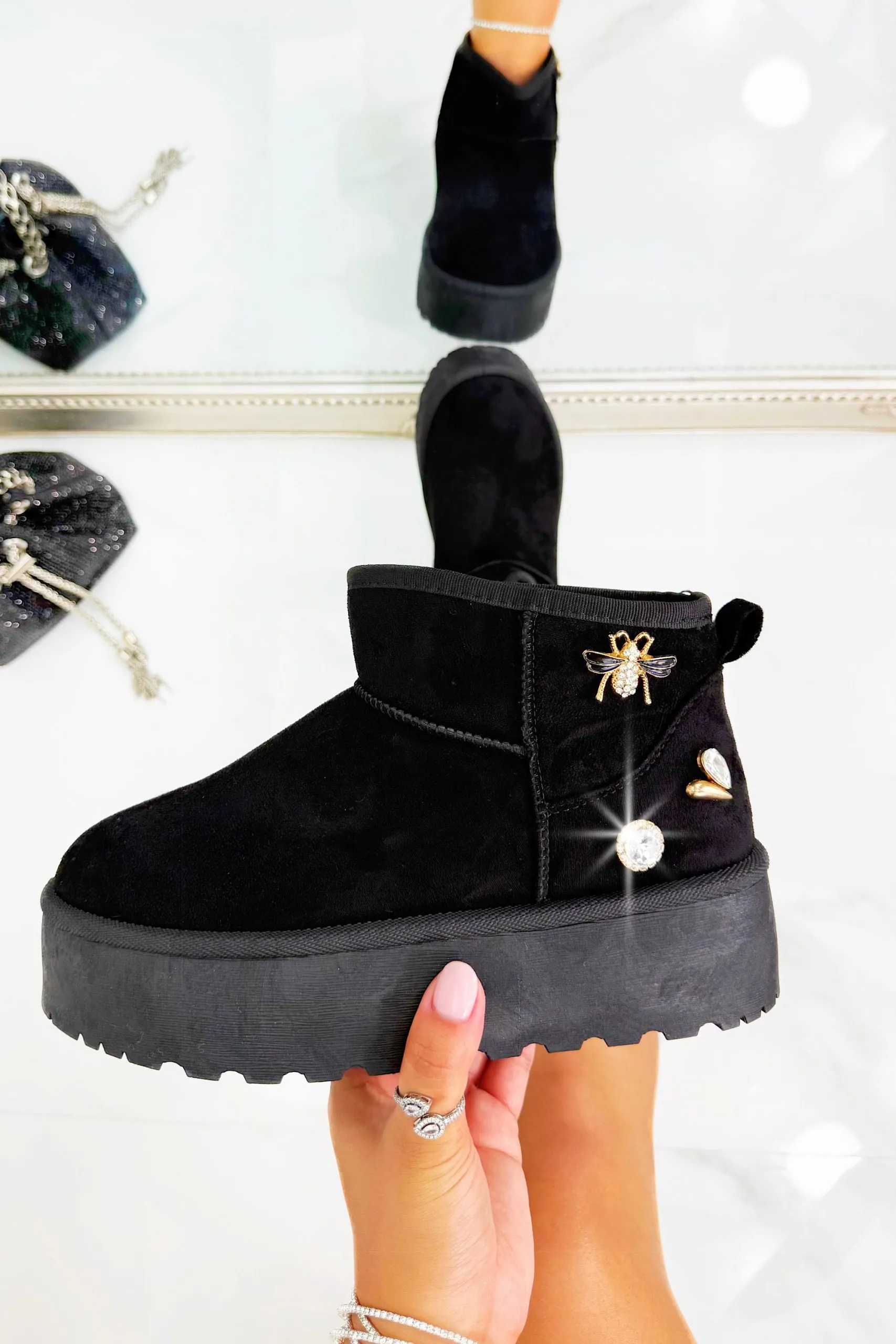 Crystal Bee Dazzled Boots