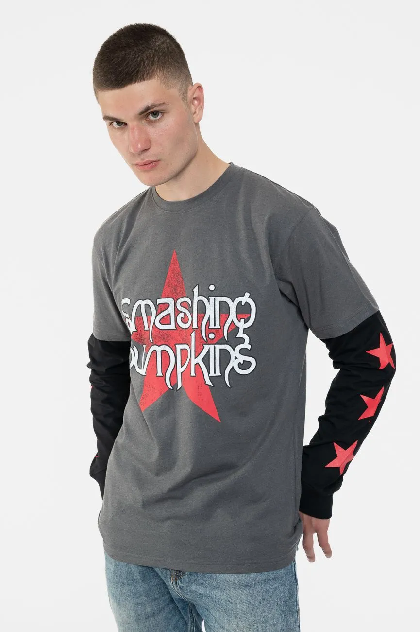 Star Logo Layered Long Sleeve T Shirt