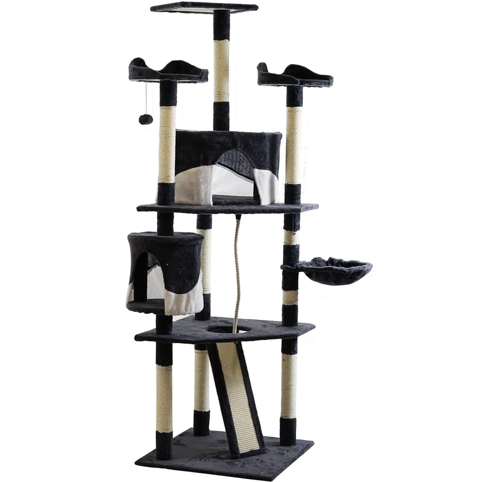 Tall Cat Tree Multi Level Tower Scratching Kitten Climbing Post