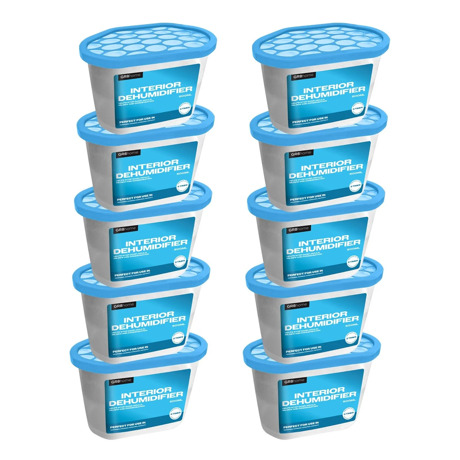 10 x 500ml Interior Disposable Dehumidifier
