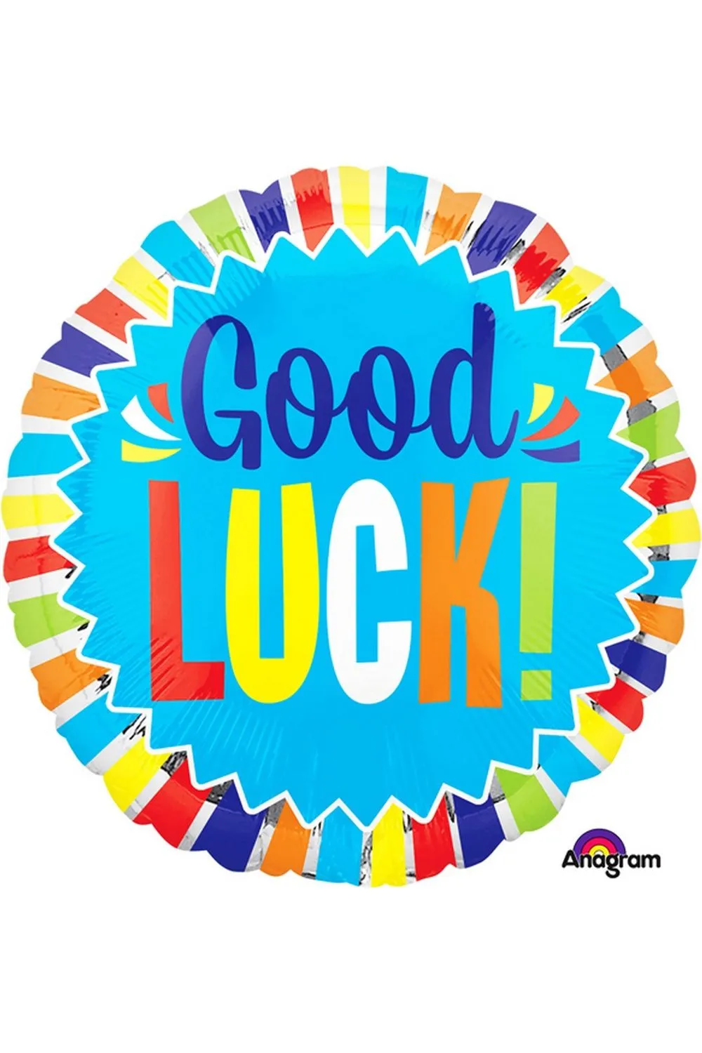 18 Inch Good Luck Burst Circle Foil Balloon