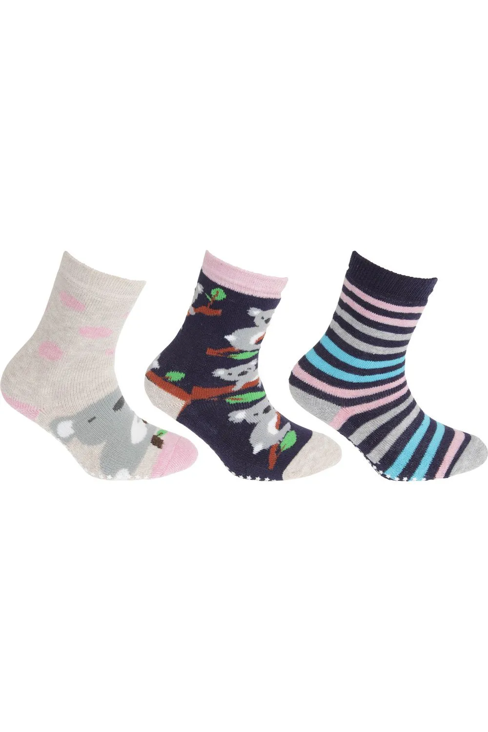 Cotton Rich Gripper Socks (3 Pairs)