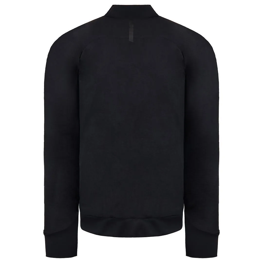 Retake Quilted Black Bomber Jacket