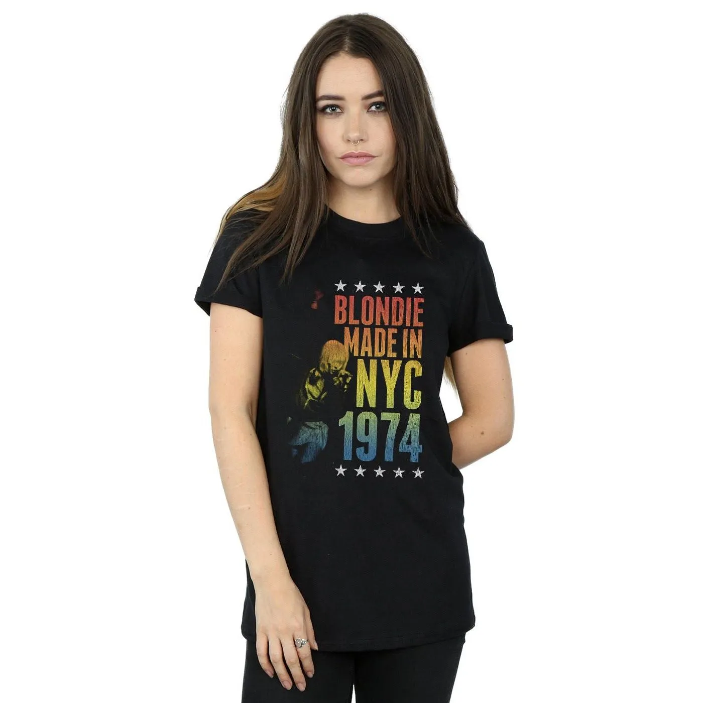 Rainbow NYC Cotton Boyfriend T-Shirt