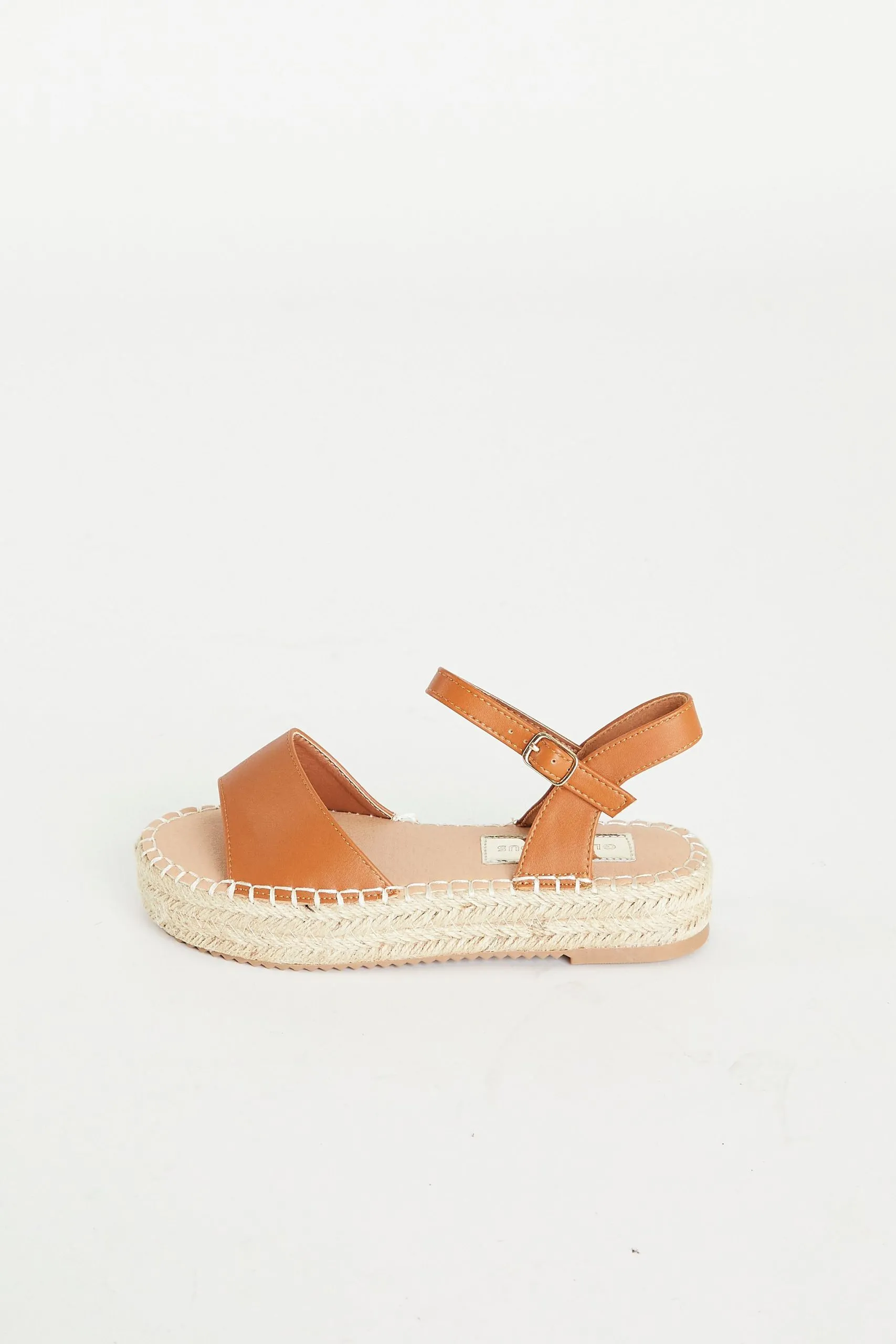 Chunky Espadrille Flat Form Sandals