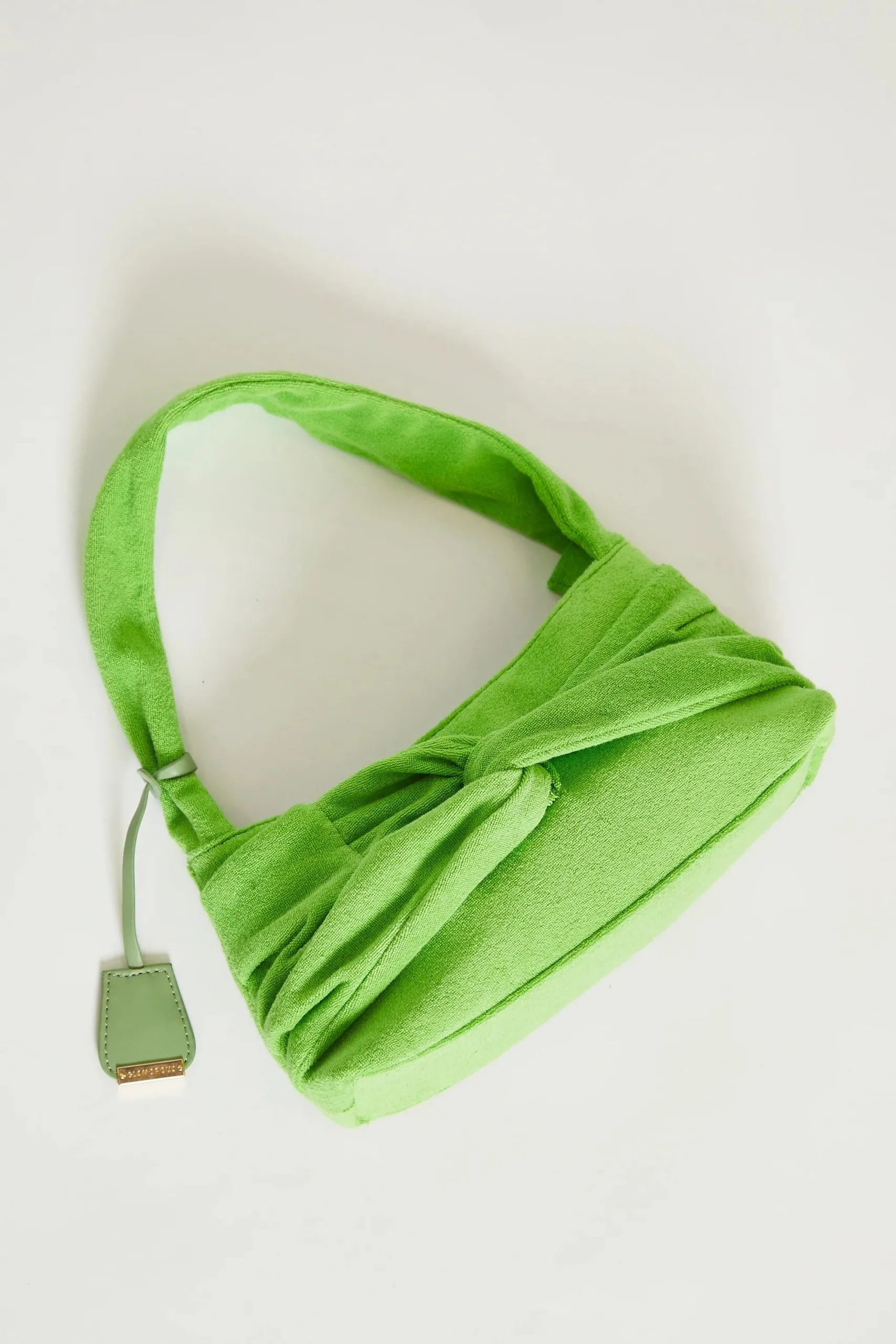 Towel Knot Detail Shoulder Bag