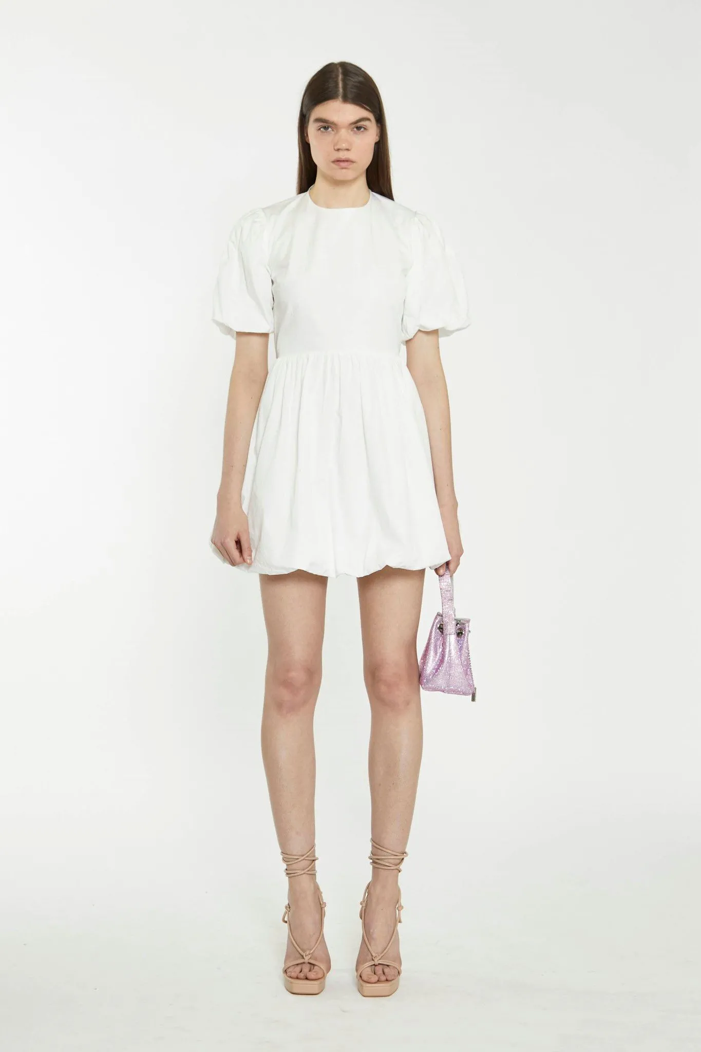 Tie Back Bubble Mini Dress