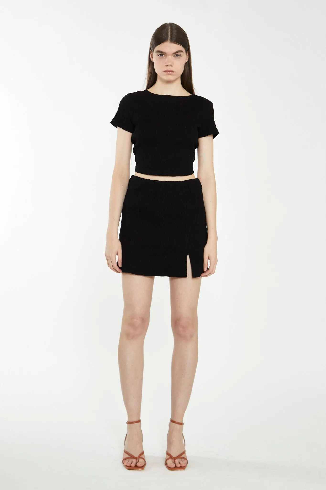 Bodycon Side Split Mini Skirt